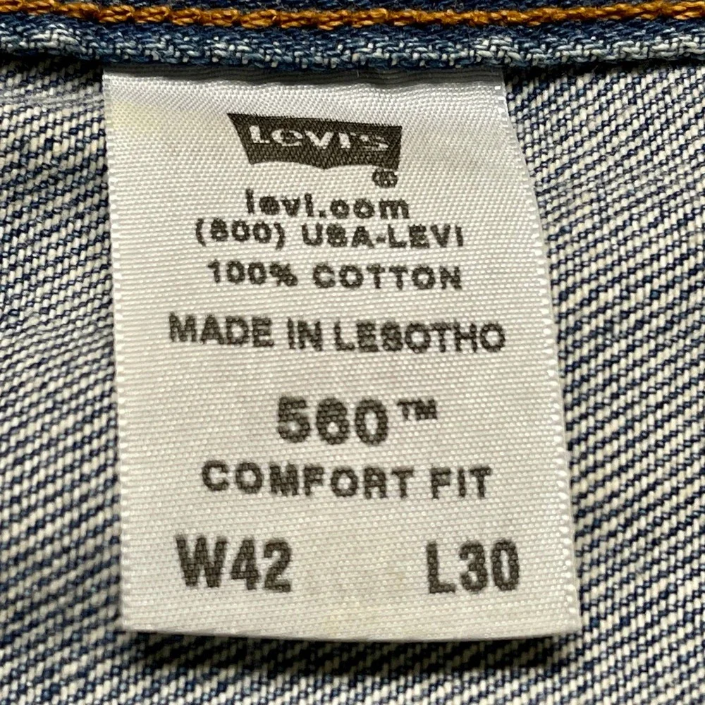 Levi's Men's 560 Medium Wash Denim Jeans 42 x 30 S895-916